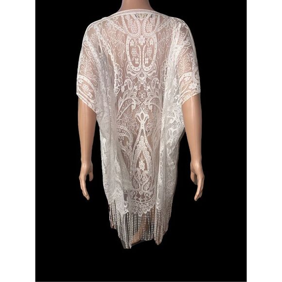 NEW WITH TAGS WOMEN Ana & Rose Crocheted Kimono Ana & Rose's crocheted kimono co - Picture 5 of 7